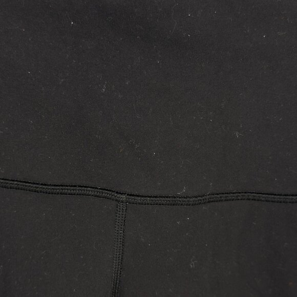 Lululemon Womens High Rise Black Ankle Length Leggings 26 Inseam Size 4 Logo - Picture 6 of 8